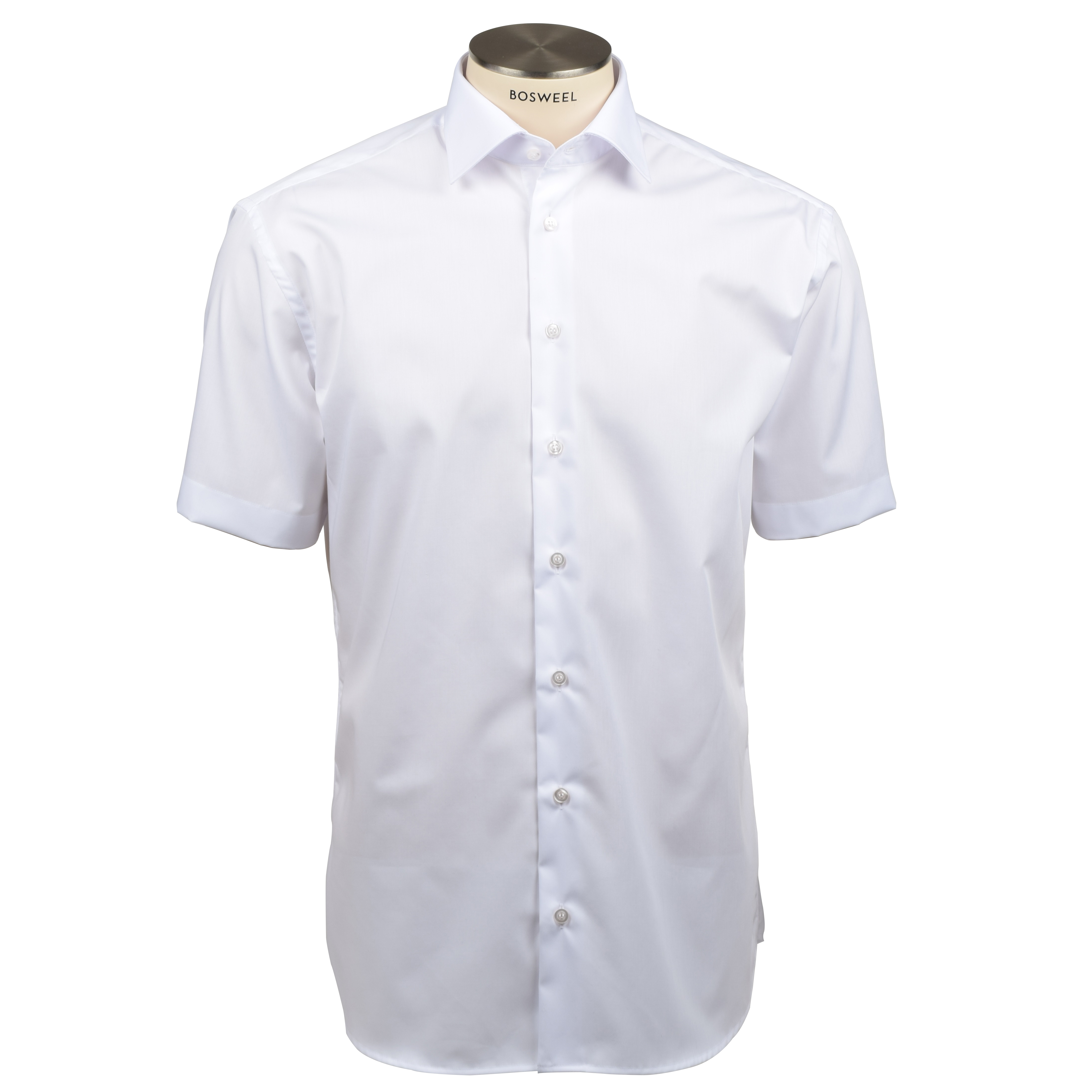 Bosweel - Skjorte Poplin Modern fit, korte ærmer Her